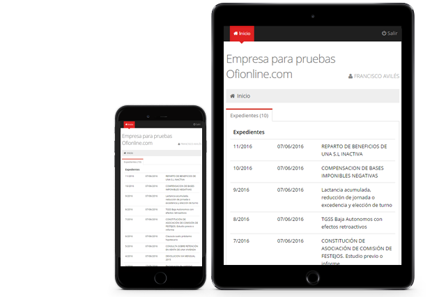 Extranet para abogados y procuradores